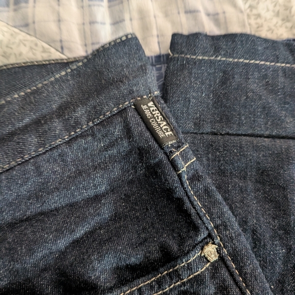 Versace Men's Straight Leg blue Jeans 30 x 32.5 in Like New Condition - Picture 4 of 13